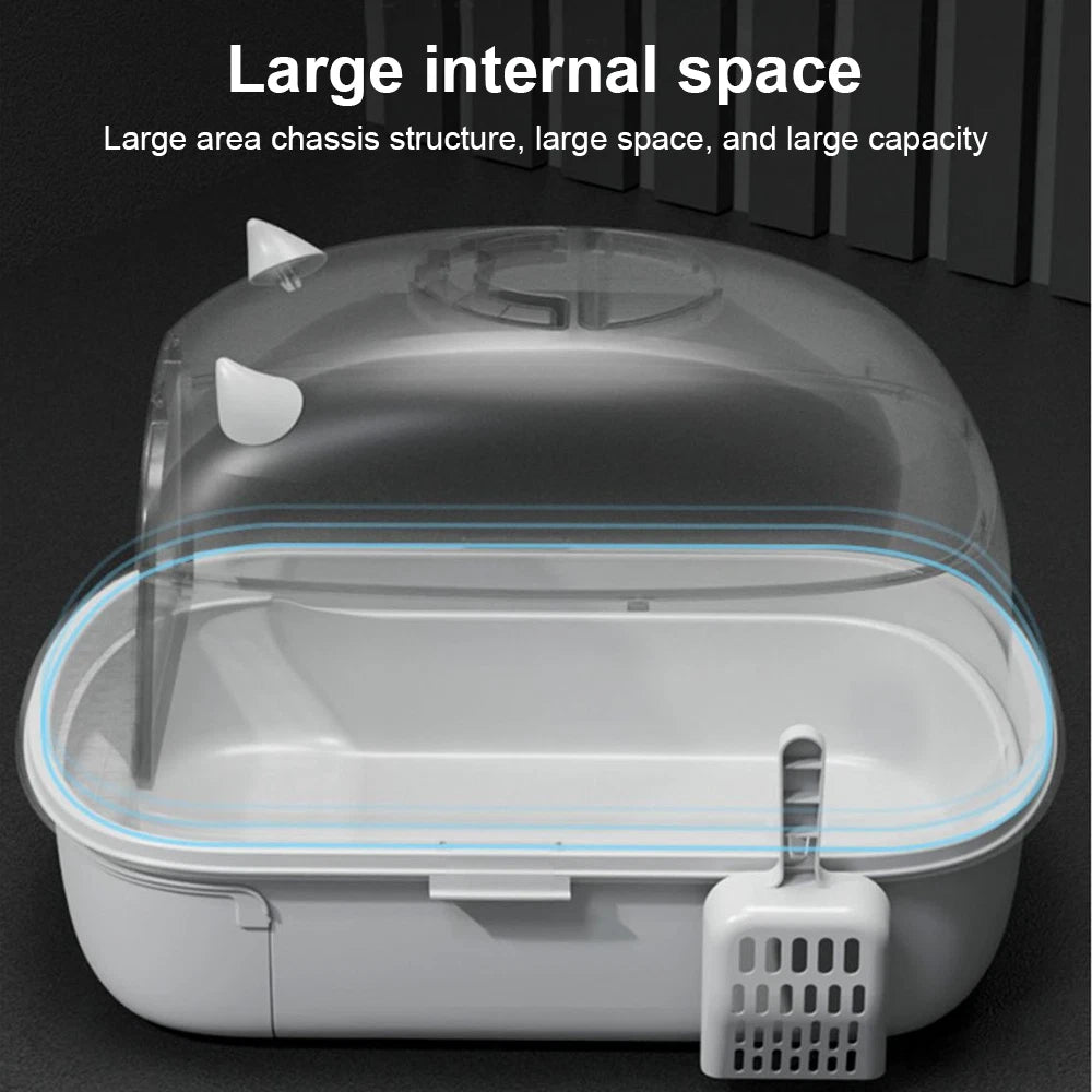 XL Large Cat Litter Box Self Cleaning Pan Drawer Anti-Splashing Cat Potty Tray