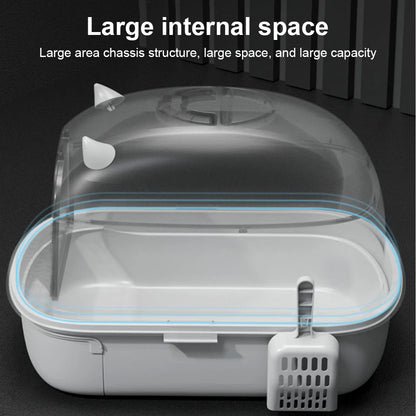 XL Large Cat Litter Box Self Cleaning Pan Drawer Anti-Splashing Cat Potty Tray