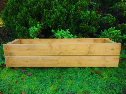 Long Garden Wooden Planter Trough Veg Wood Flower Boxes READY MADE 90cm