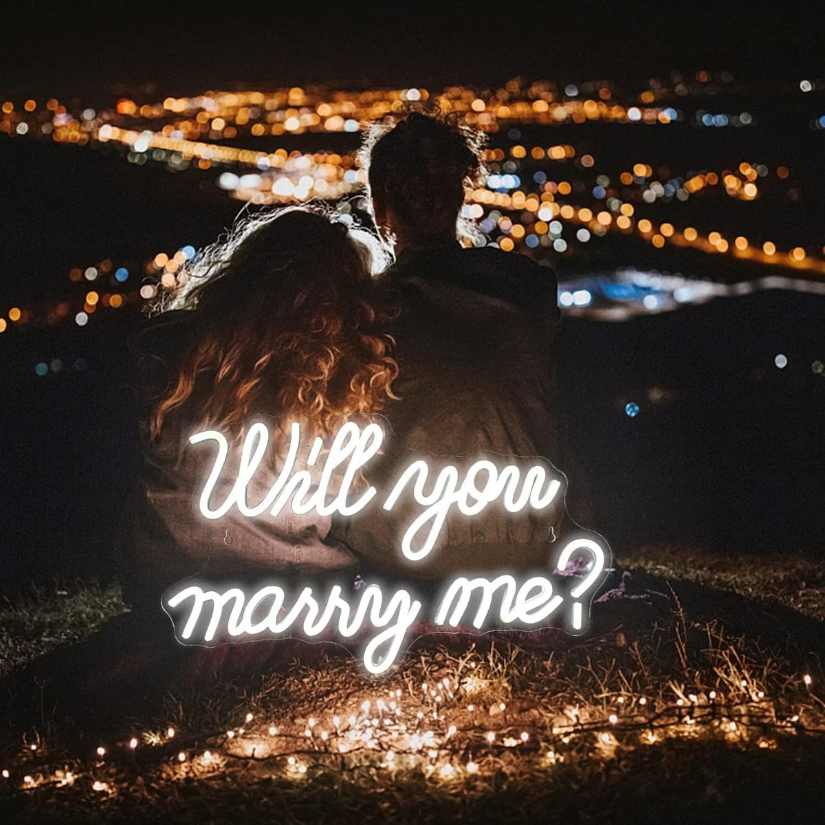 Will You Marry Me Neon Sign Marry Me Sign White Led Wedding Sign Neon