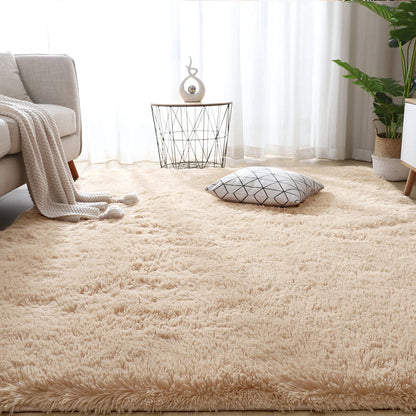 Fluffy Rugs Large Shaggy Rug Bedroom Living Room Anti Slip Soft Carpet Floor Mat A+