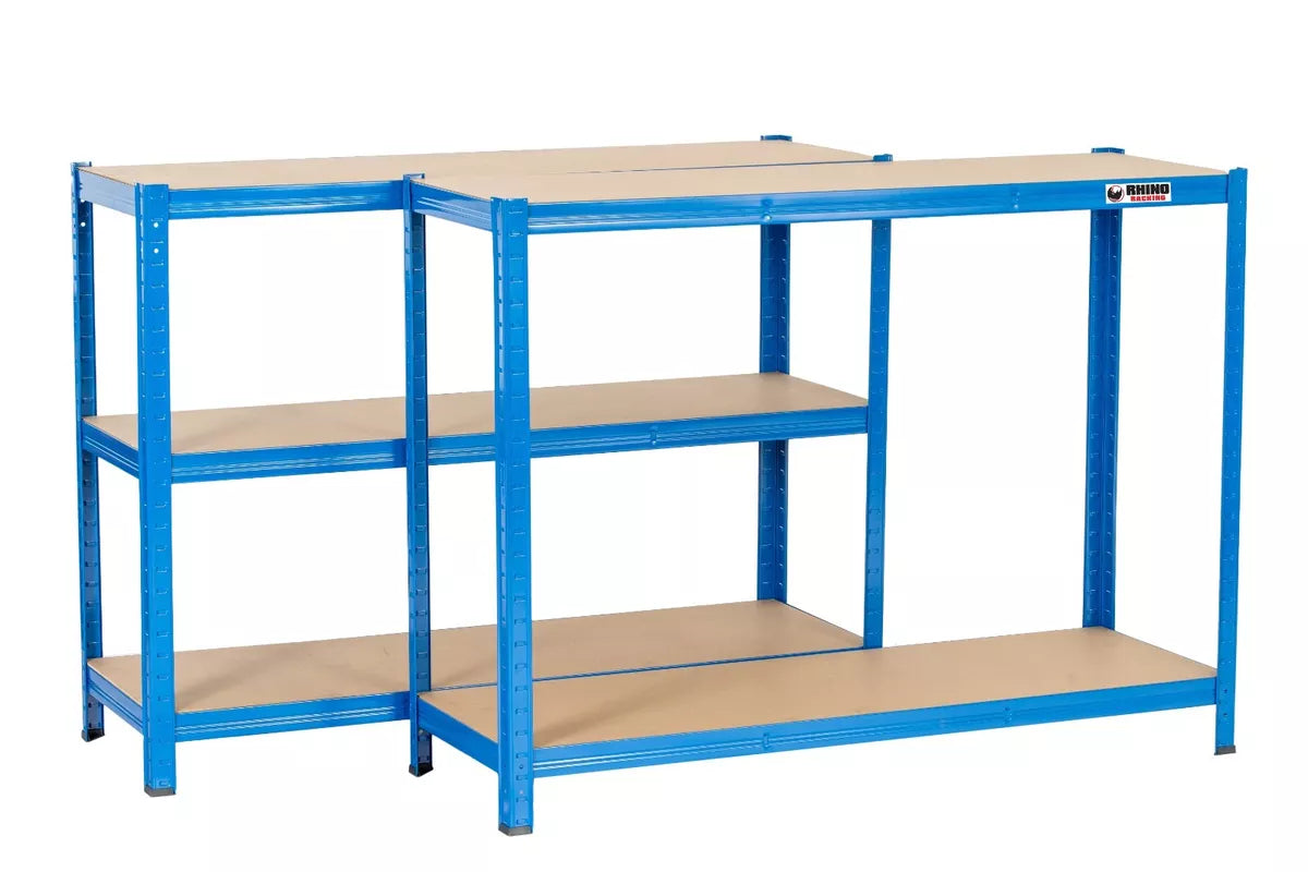 5 Tier Blue Metal Garage Shelving Unit 1000kg 180 x 120 x 40cm