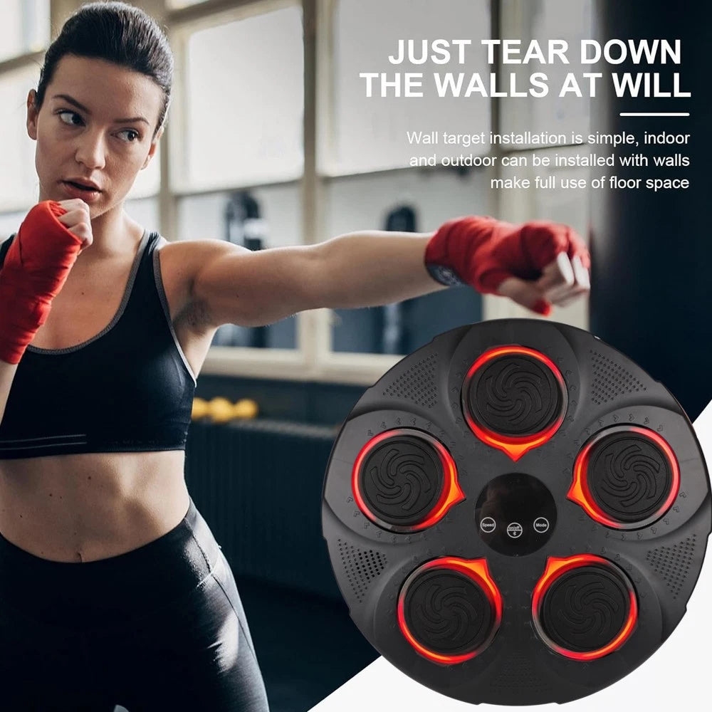 Smart Punching Boxing Machine Bluetooth Music 12 Speeds with Box Gloves Training