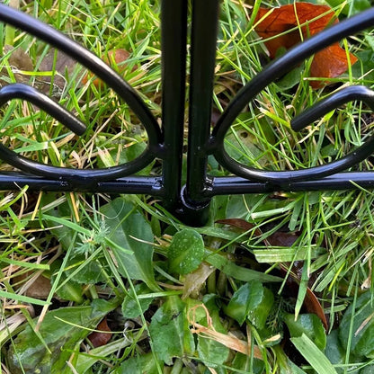 Set of 5 Leaf Design Garden Lawn Edging, Path & Border Fence Panels -45cm x 41cm