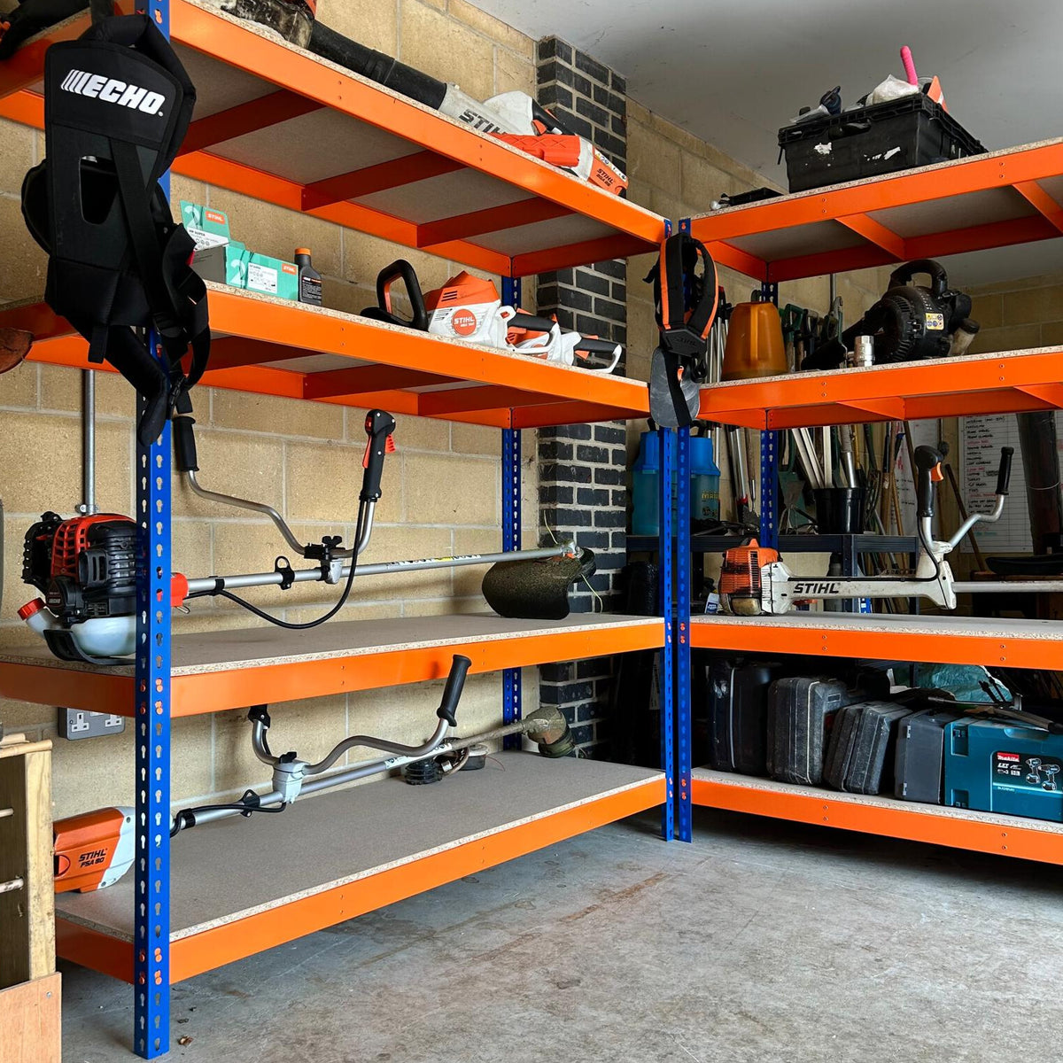 Warehouse Racking 5 Tier Shelving Heavy Duty 250kg Storage Garage Workshop shed