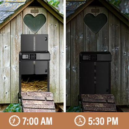 Automatic Chicken Coop Door Waterproof Poultry House Opener Solar Battery