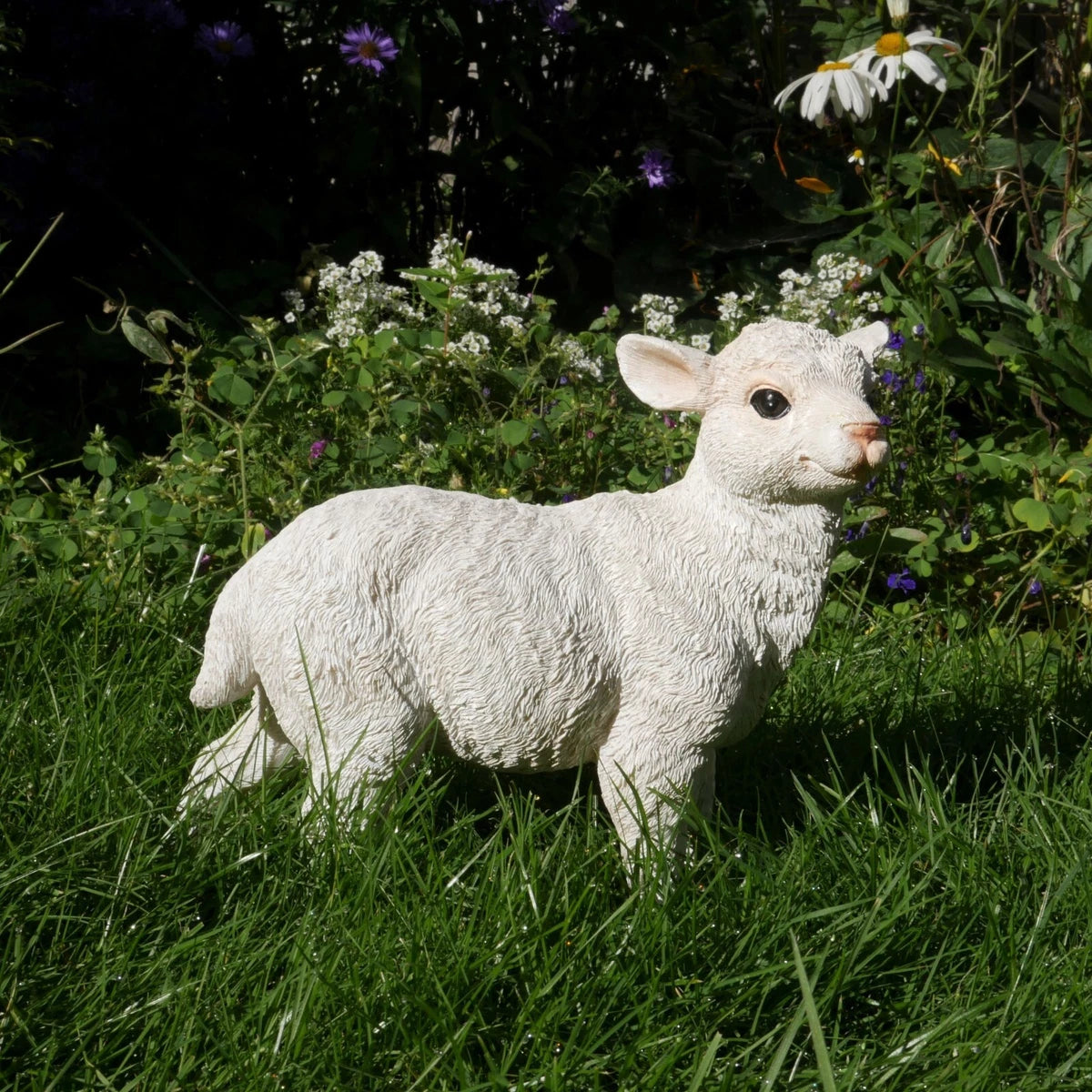 Lamb Statue Sheep Ornament Farmyard Animal Patio Sculptures Indoor outdoor gift