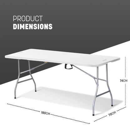 6ft Folding Table–Portable, Waterproof and Sturdy for Indoor Outdoor use