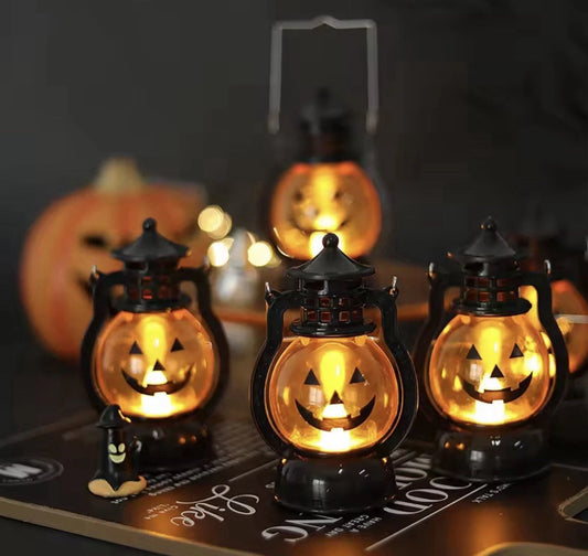 Halloween Pumpkin Lantern Light – Jack O’ Lantern LED Lamp Decoration (12.6cm