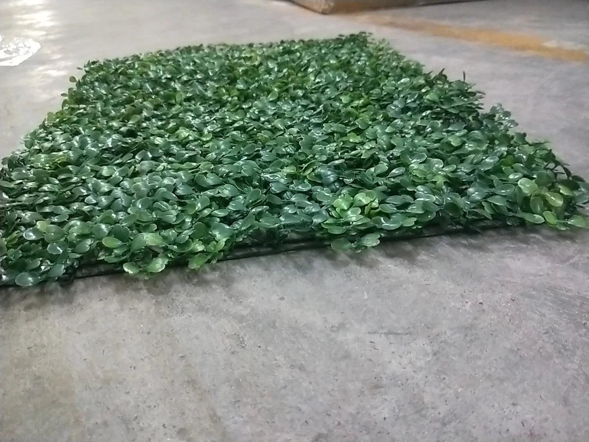 48 x Artificial Boxwood Greenery Wall Hedge Grass Fence Plant Fake Mat Foliage Panel