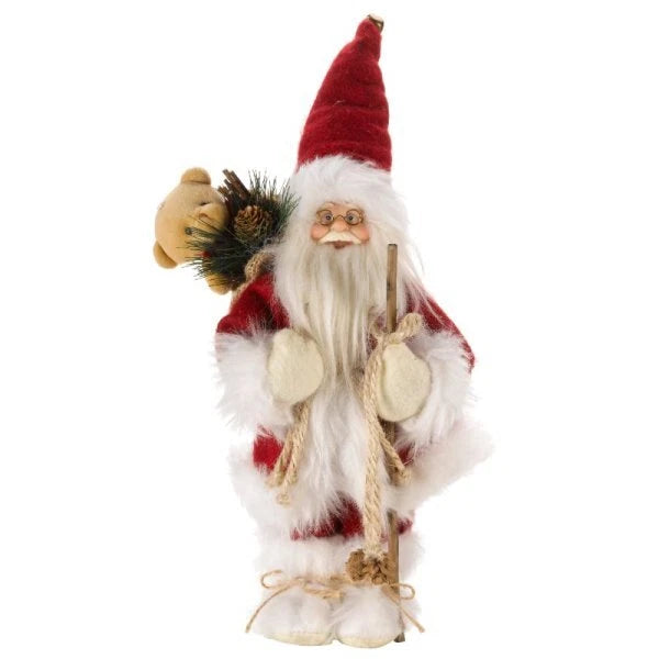 Christmas Santa Claus Decoration Standing Light Up LED Figure Xmas Red Novelty