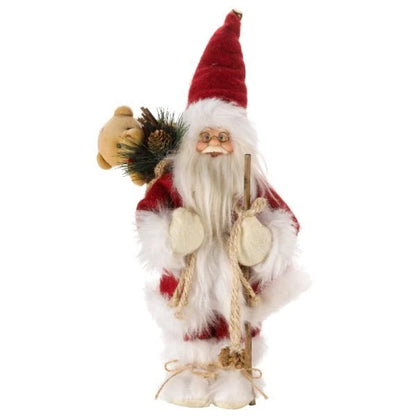 Christmas Santa Claus Decoration Standing Light Up LED Figure Xmas Red Novelty
