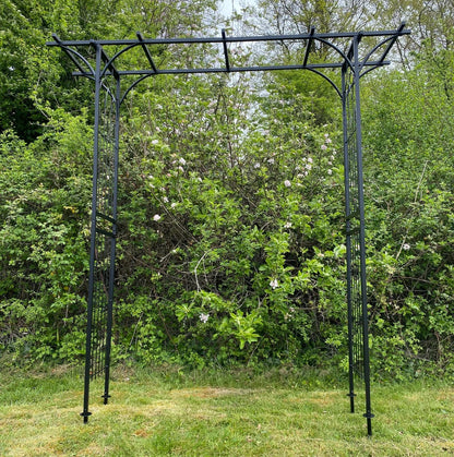 Metal Garden Arbour Style Arch  Design with Ground Spikes