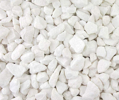 Polar White Chippings 20mm Decorative Gravel Garden Path Borders Approx 20kg Bag
