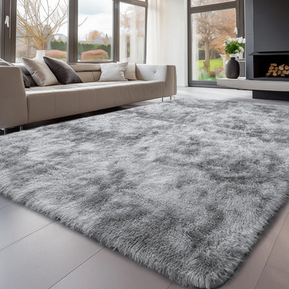 Fluffy Rugs Large Shaggy Rug Bedroom Living Room Anti Slip Soft Carpet Floor Mat A+