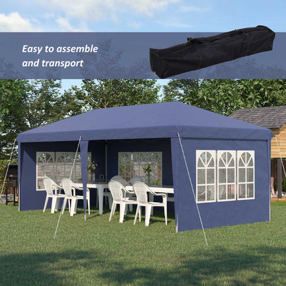 3x6m Popup Garden Heavy Duty Gazebo Marquee Party Tent Canopy