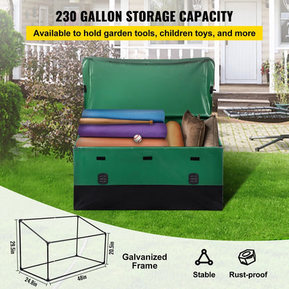 870 Litre Outdoor Storage Box Waterproof Garden Patio Deck Storage Chest