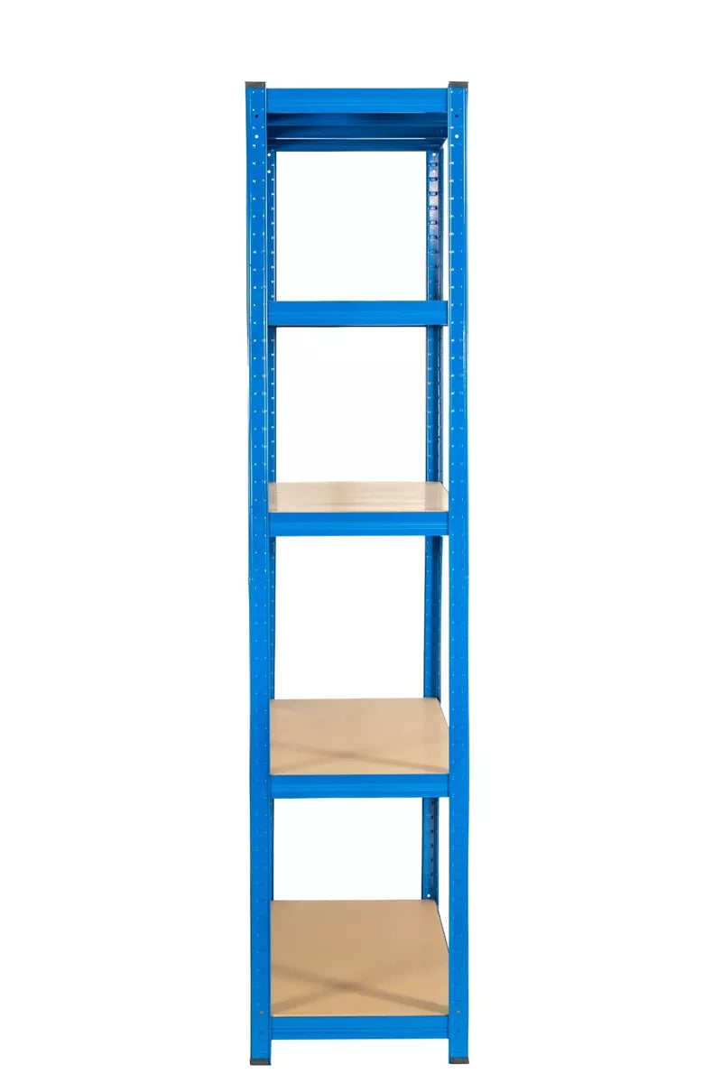 5 Tier Blue Metal Garage Shelving Unit 1000kg 180 x 120 x 40cm