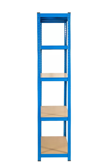 5 Tier Blue Metal Garage Shelving Unit 1000kg 180 x 120 x 40cm