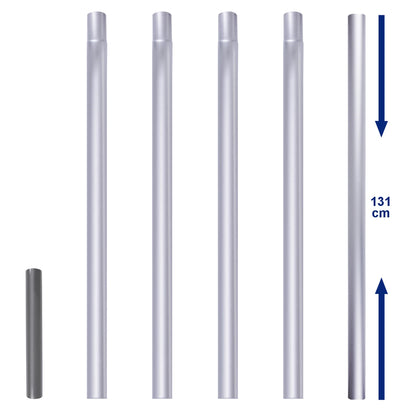 6M/20FT Sectional Flag Pole Kit Aluminum Telescopic Flagpole Yard & Commercial