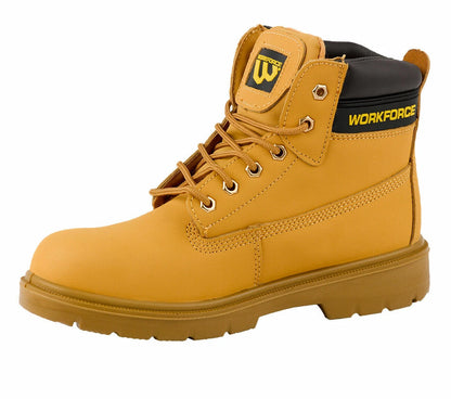 Mens Leather Ankle Safety Boots Lace Up Steel Toe Cap Work Boots Hiker Shoes