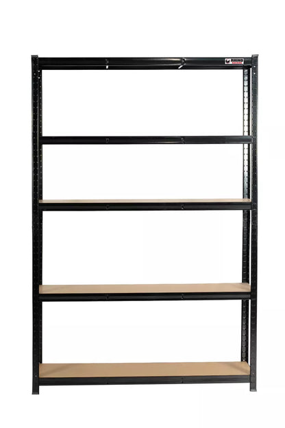 NEW Racking Boltless Garage Shelving Unit - 180x120x45cm, Black, 1000kg