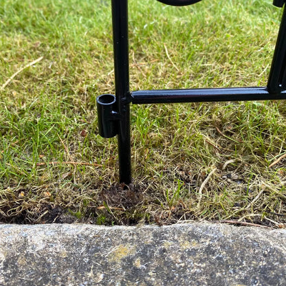5 x Metal Garden Lawn Edging Path Flower Bed Border Fence Panels (45cm x 41cm)