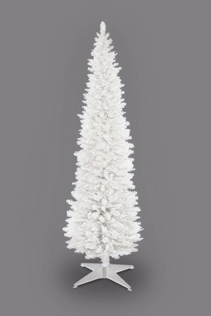 Christmas Tree Slim Pencil  5ft 6ft 7ft 8ft Green Grey White Black Xmas Trees