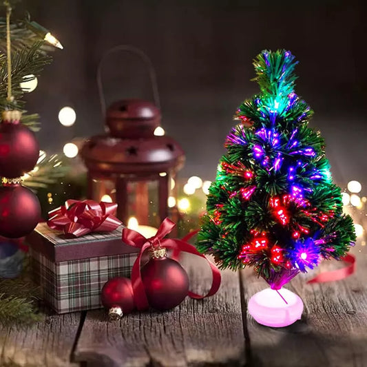 Fibre Optic Christmas Tree 45cm Green Xmas Indoor Artificial Colour Change