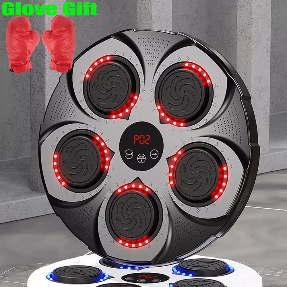 Smart Punching Boxing Machine Bluetooth Music 12 Speeds with Box Gloves Training