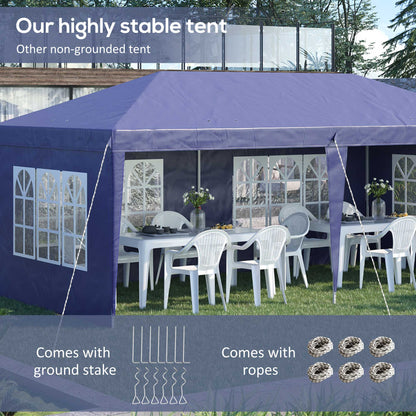 3x6m Popup Garden Heavy Duty Gazebo Marquee Party Tent Canopy