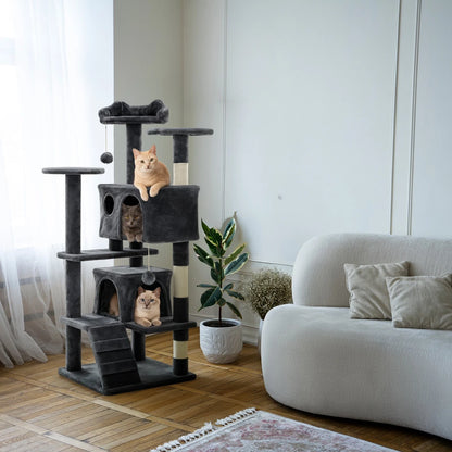 133CM LARGE CAT TREE ACTIVITY CENTRE MULTILEVEL SCRATCHING POST CLIMBING TOWER