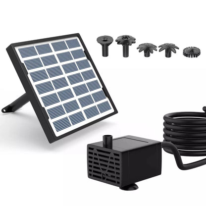 Solar Panel Powered Water Feature Pump Garden Pool Pond Aquarium Fountain Decor