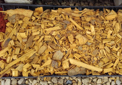 400L Decorative Bark Mulch & Wood Chips - Yellow Garden Landscaping 8 Bags