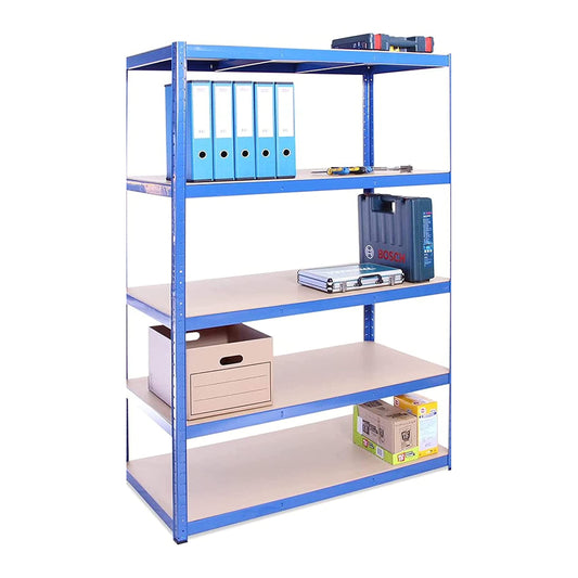 5 Tier Garage Shelving Unit 180x120x60cm 175kg Load Weight Per Tier