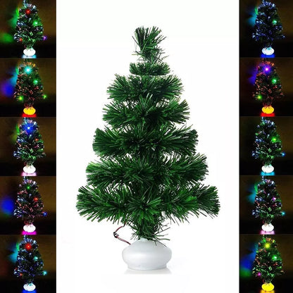 Fibre Optic Christmas Tree 45cm Green Xmas Indoor Artificial Colour Change
