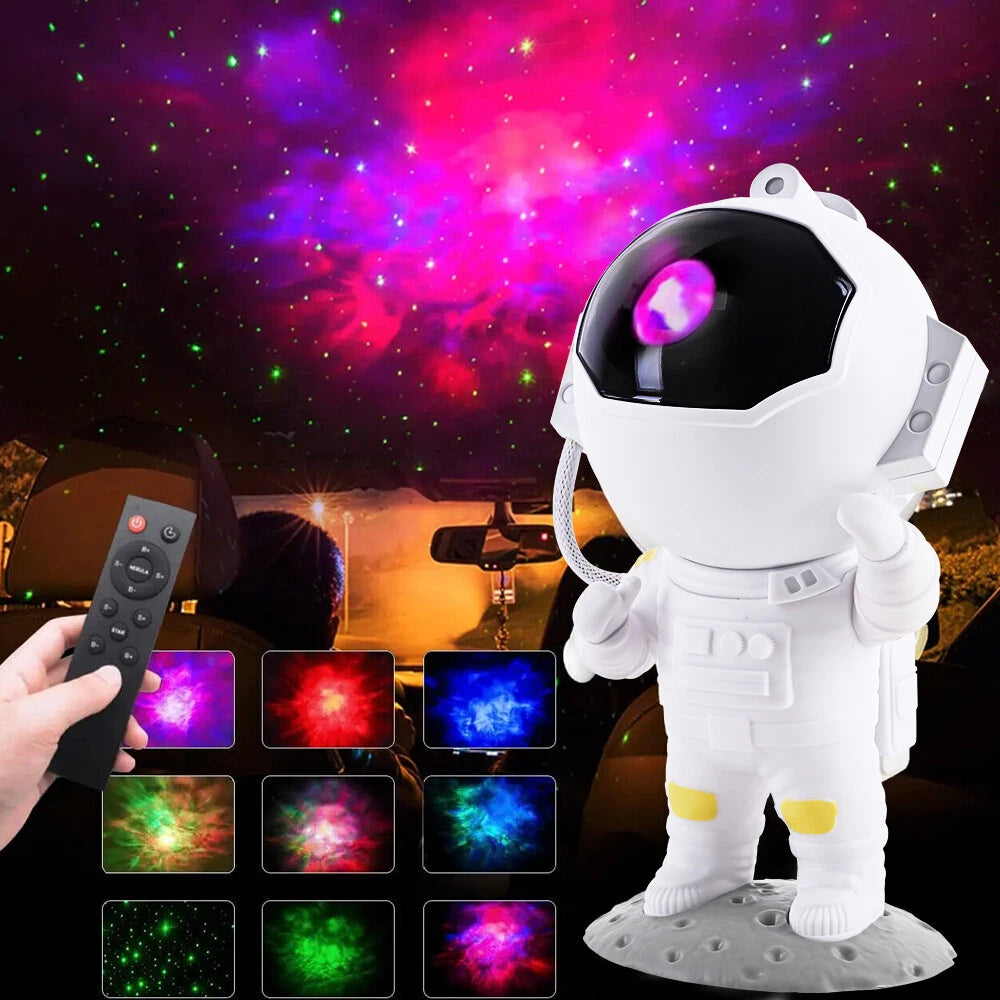Astronaut Projector Galaxy Starry Sky LED Night Light Nebula Space Lamp w/Remote