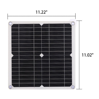 Portable 20W Solar Panel Kit 12V Battery Charger USB Car Van Caravan Boat Trickle