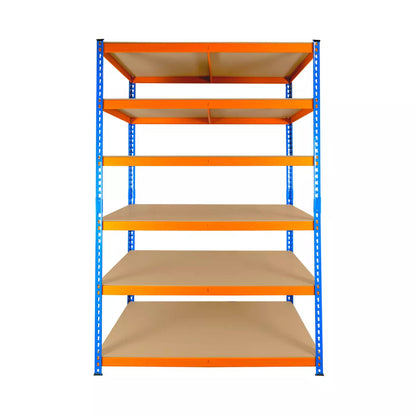 Warehouse Racking 5 Tier Shelving 180x120x45 Heavy Duty 250kg Storage Garage Workshop shed