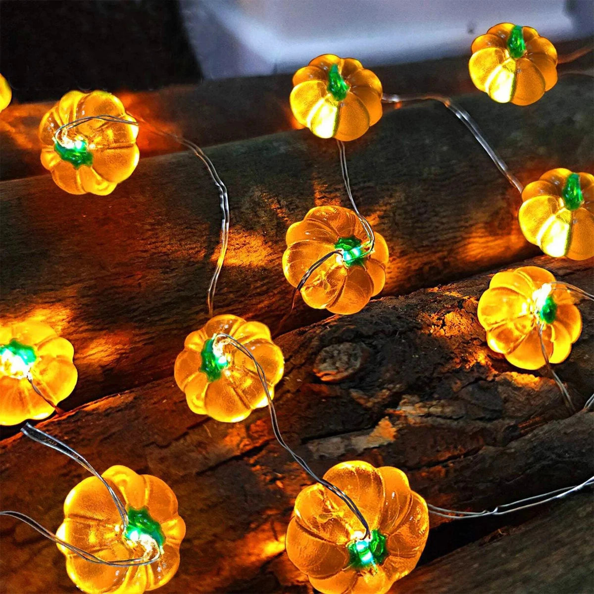 2m 20led Pumpkin LED String Lights Portable Halloween Party Decoration for Home Lantern