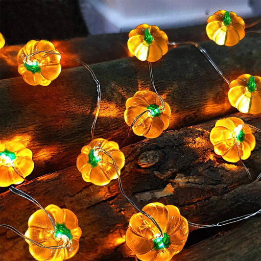 2m 20led Pumpkin LED String Lights Portable Halloween Party Decoration for Home Lantern