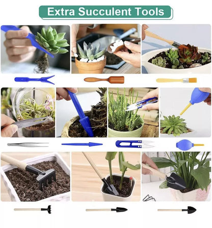 82Pcs Garden Tool Sets Gift Garden Hand Tool Kit Heavy Duty