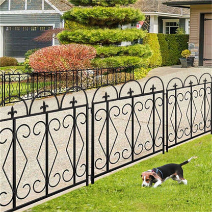 5 Garden Fence Panels Pet Animal Barrier Fence Dog Rabbits Defense Ground Border
