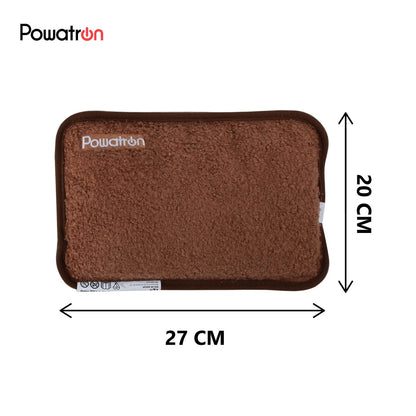 Electric Hot Water Bottle Rechargeable Sherpa Teddy Fabric Hand Warmer Heat Pad