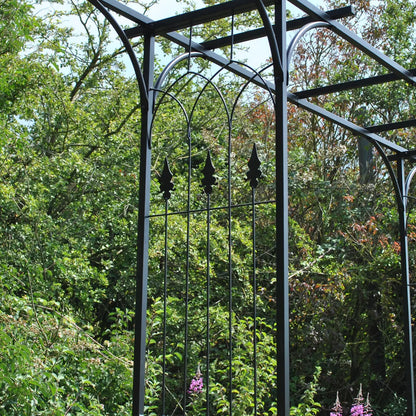 Metal Garden Arbour Style Arch  Design with Ground Spikes