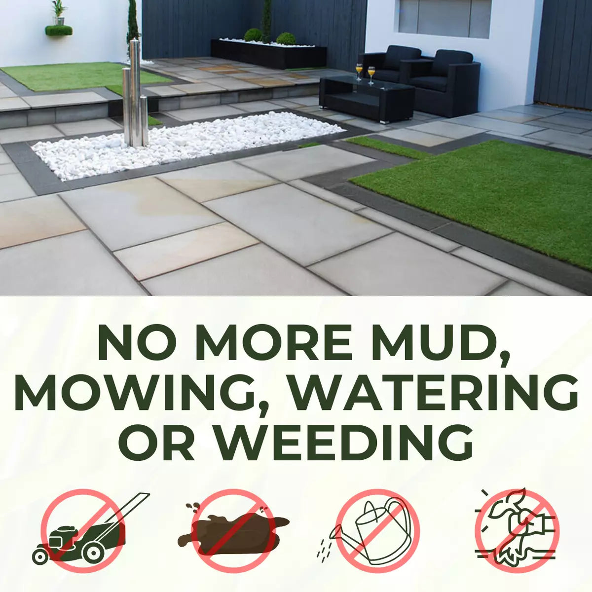 Artificial Grass Astro Turf 20mm Quality Fake Lawn 6 Widths Royalcart