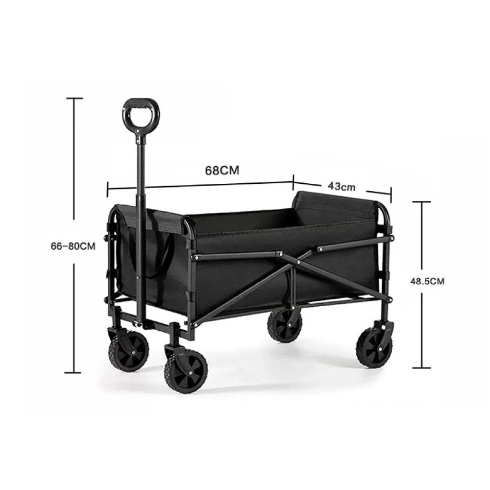 200KG Heavy Duty Garden Camping Beach Cart  Festival Trolley Wagon Cart Foldable