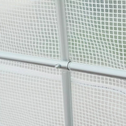 4 X 3 X 2 M Polytunnel Greenhouse Pollytunnel Tent Steel Frame Green
