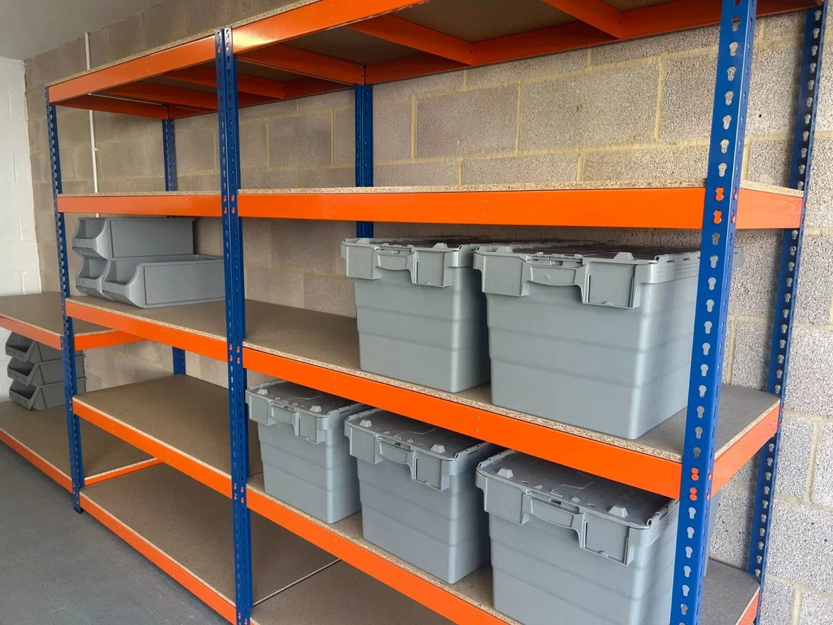 Warehouse Racking 5 Tier Shelving Heavy Duty 250kg Storage Garage Workshop shed