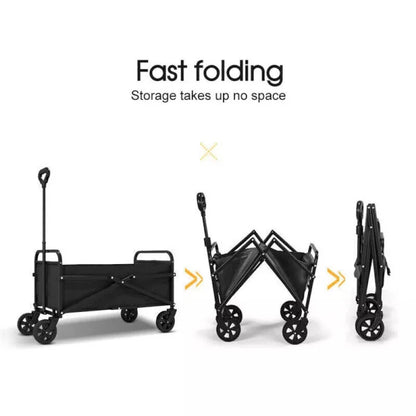 Heavy-Duty Folding Cart Trolley Wagon for Beach Camping Garden 200KG/330LBS